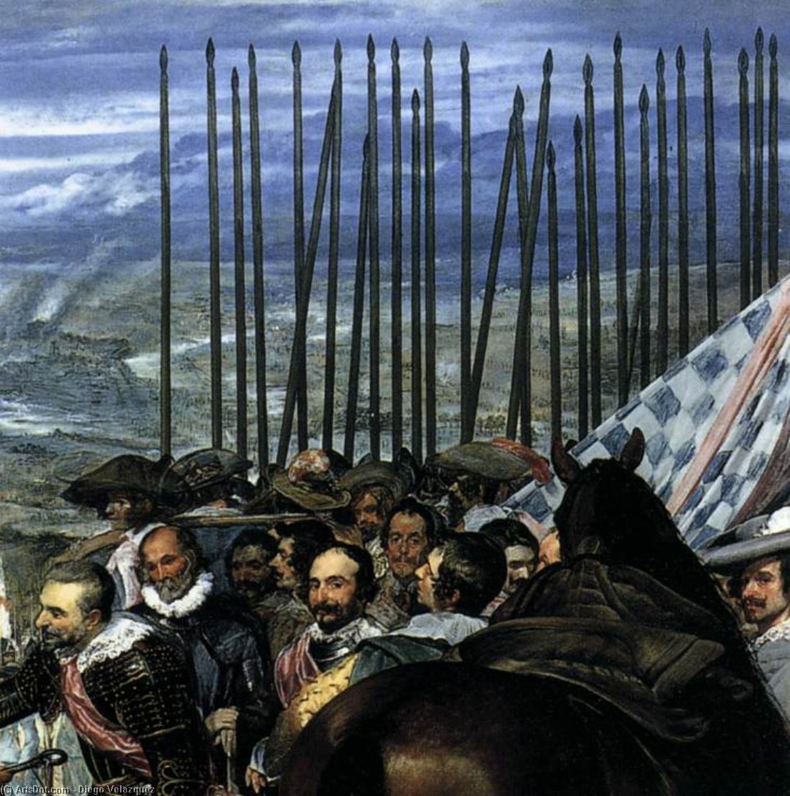 Wikioo.org - The Encyclopedia of Fine Arts - Painting, Artwork by Diego Velazquez - The Surrender of Breda (detail) (9)