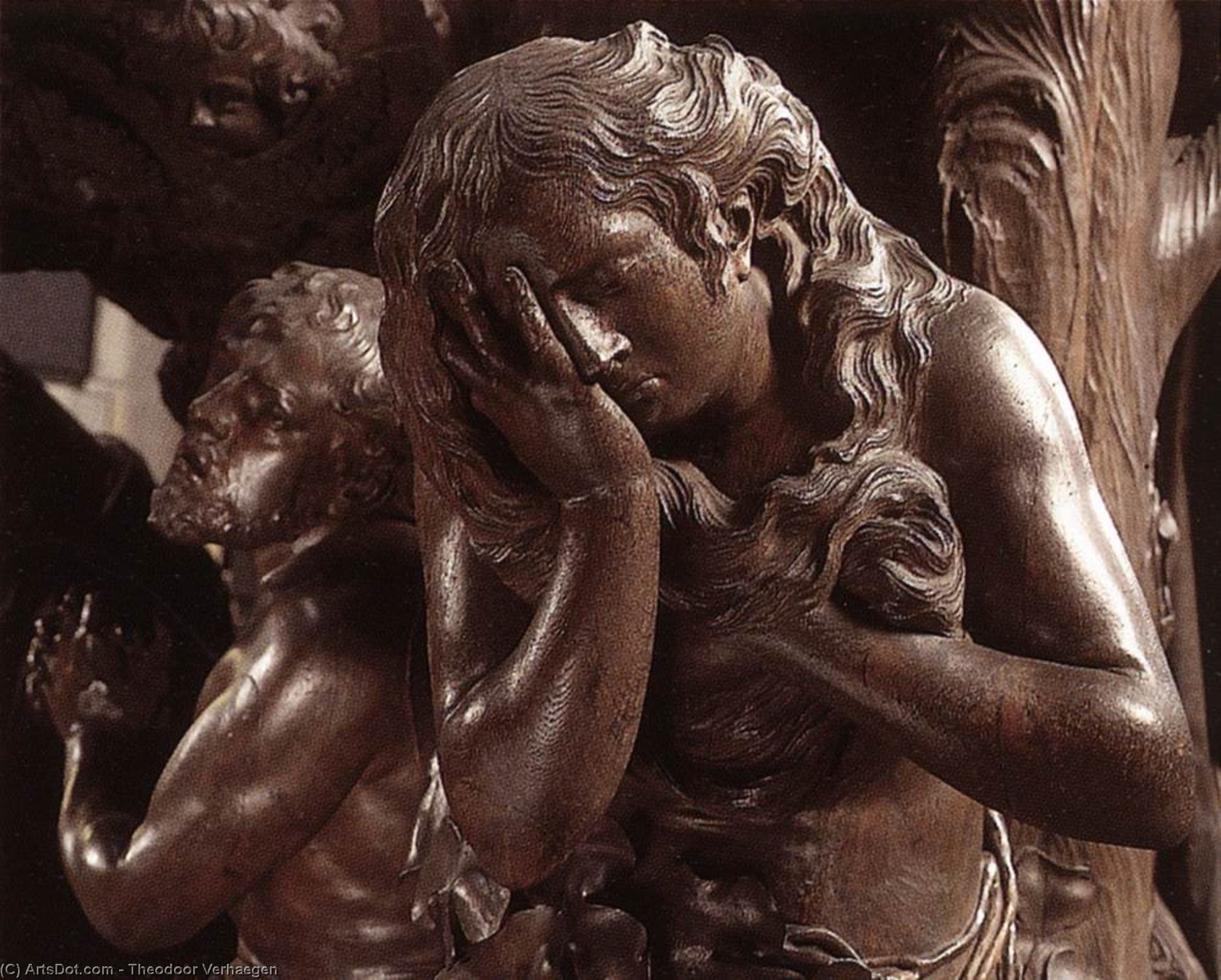 WikiOO.org - Encyclopedia of Fine Arts - Lukisan, Artwork Theodoor Verhaegen - Pulpit (detail)