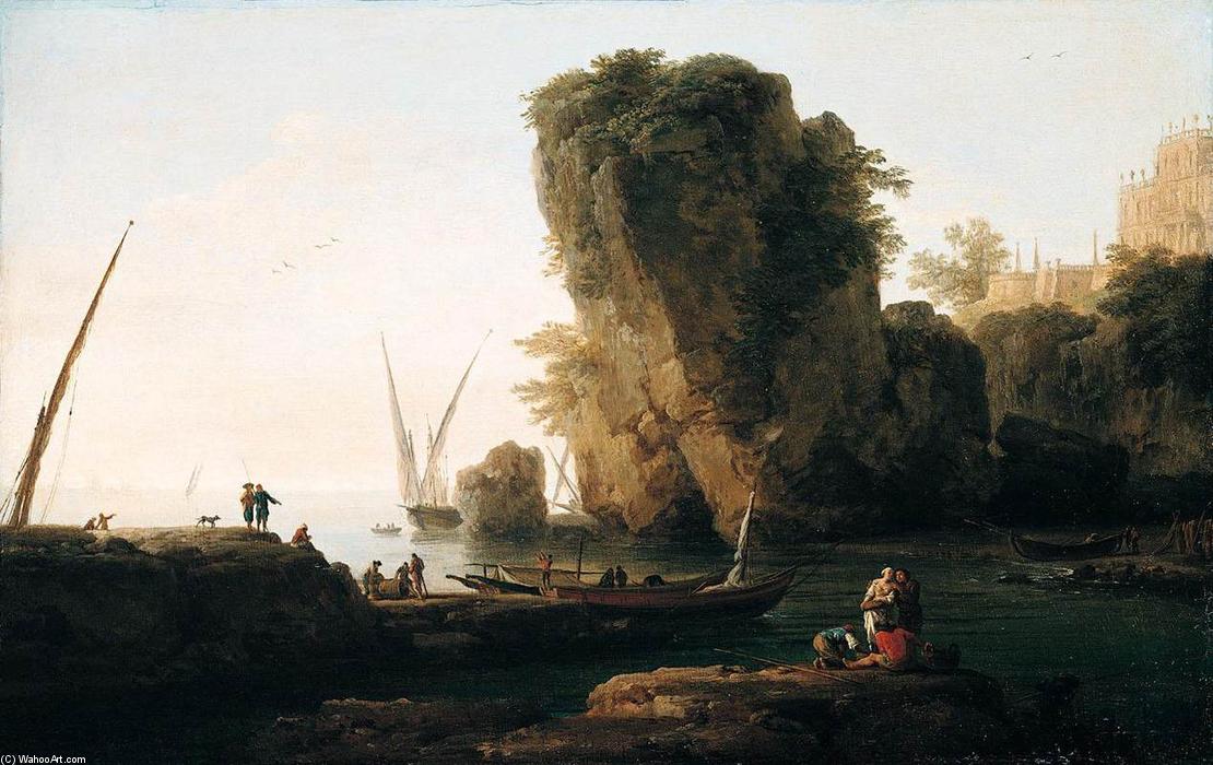 Wikioo.org - The Encyclopedia of Fine Arts - Painting, Artwork by Claude Joseph Vernet - Coastal Landscape