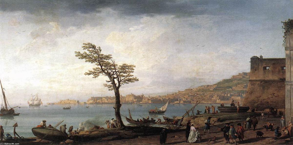 Wikioo.org - The Encyclopedia of Fine Arts - Painting, Artwork by Claude Joseph Vernet - View of Naples
