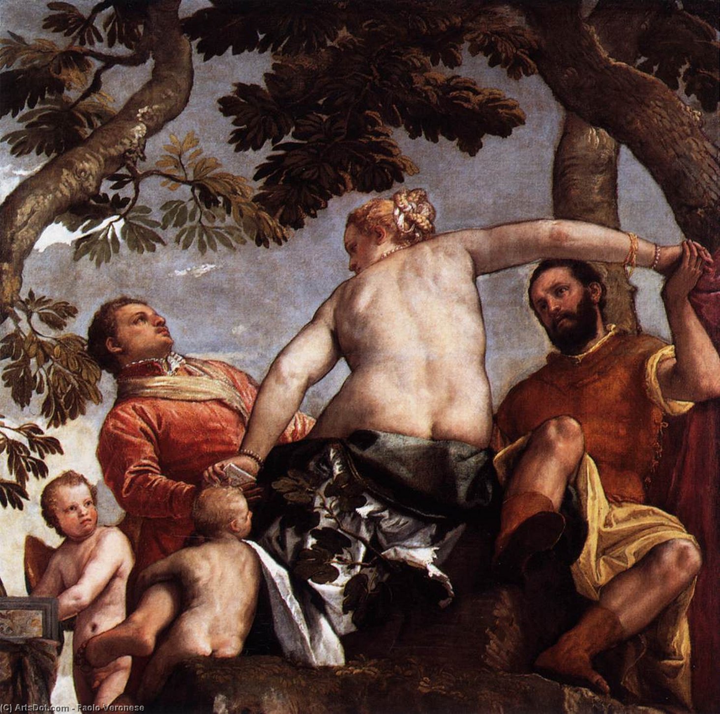 Wikioo.org – La Enciclopedia de las Bellas Artes - Pintura, Obras de arte de Paolo Veronese - Alegoría del amor yo  Infidelidad