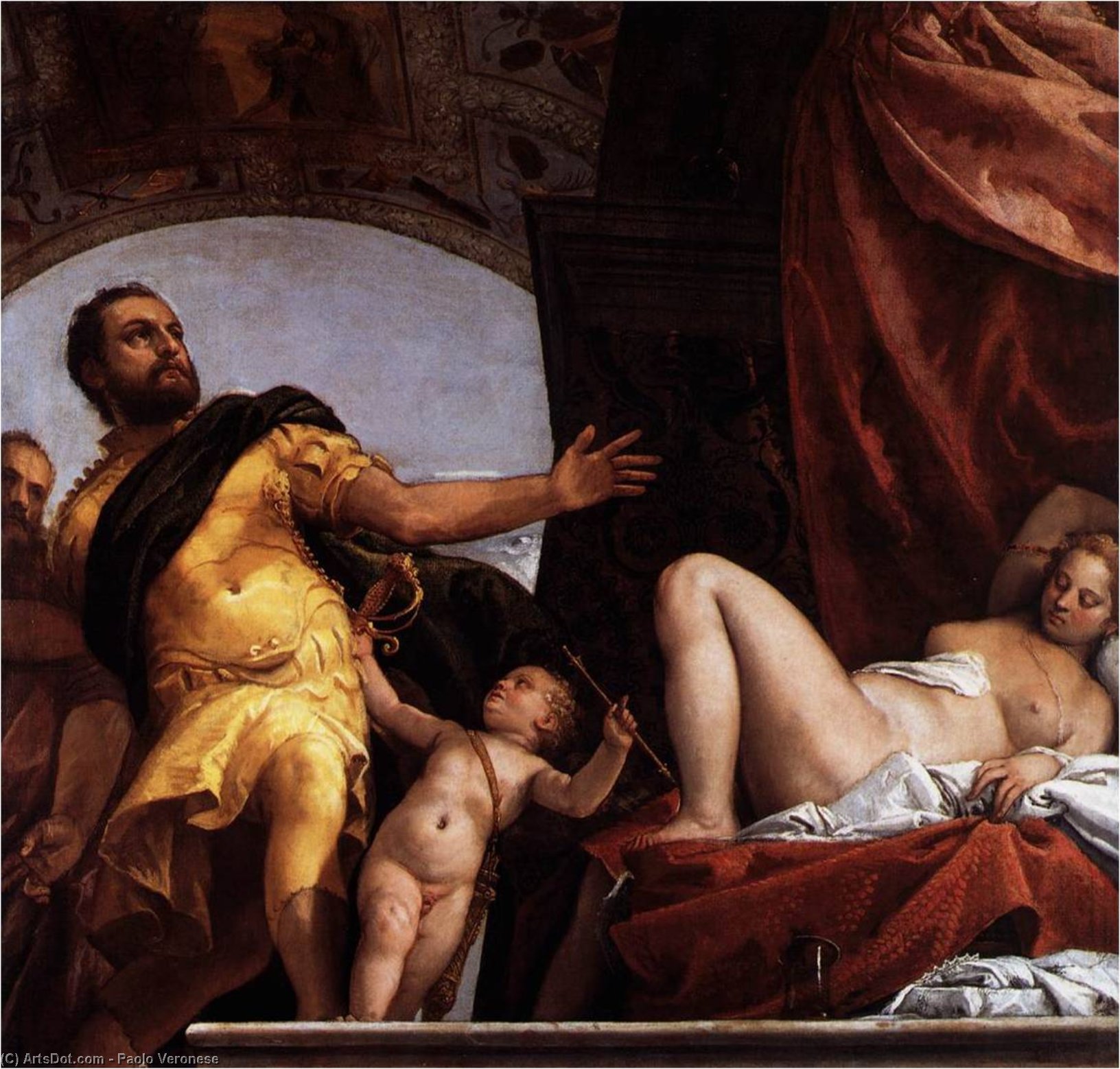 WikiOO.org - Encyclopedia of Fine Arts - Lukisan, Artwork Paolo Veronese - Allegory of Love, III: Respect