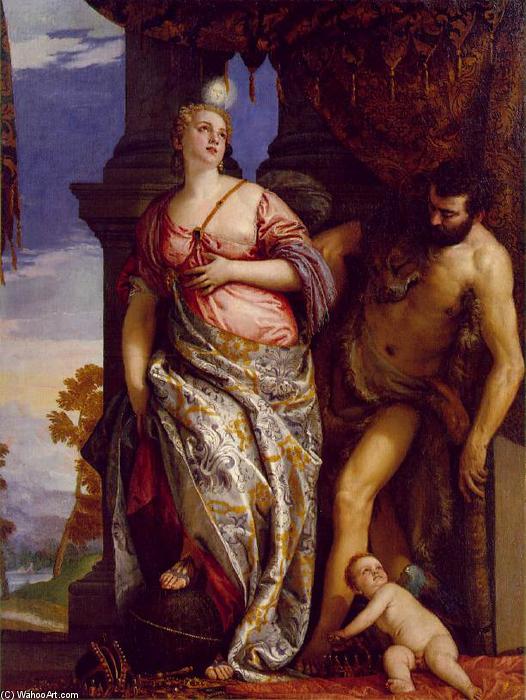 Wikioo.org - The Encyclopedia of Fine Arts - Painting, Artwork by Paolo Veronese - Allegory of Wisdom and Strength