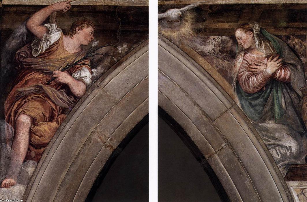 Wikioo.org - The Encyclopedia of Fine Arts - Painting, Artwork by Paolo Veronese - Annunciation