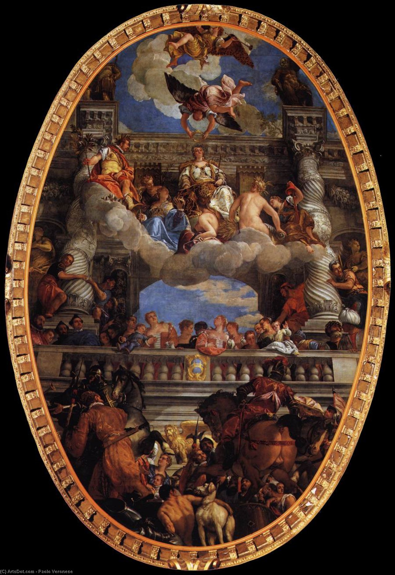 WikiOO.org - Εγκυκλοπαίδεια Καλών Τεχνών - Ζωγραφική, έργα τέχνης Paolo Veronese - Apotheosis of Venice