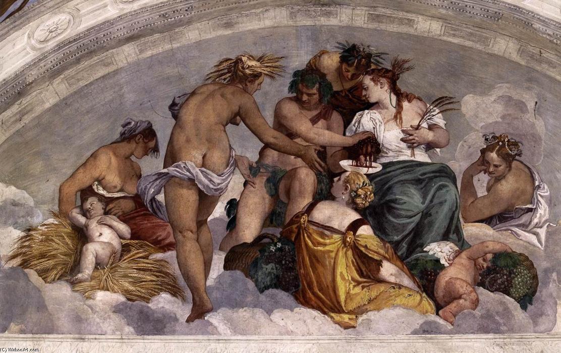 Wikioo.org – La Enciclopedia de las Bellas Artes - Pintura, Obras de arte de Paolo Veronese - Baco y Ceres