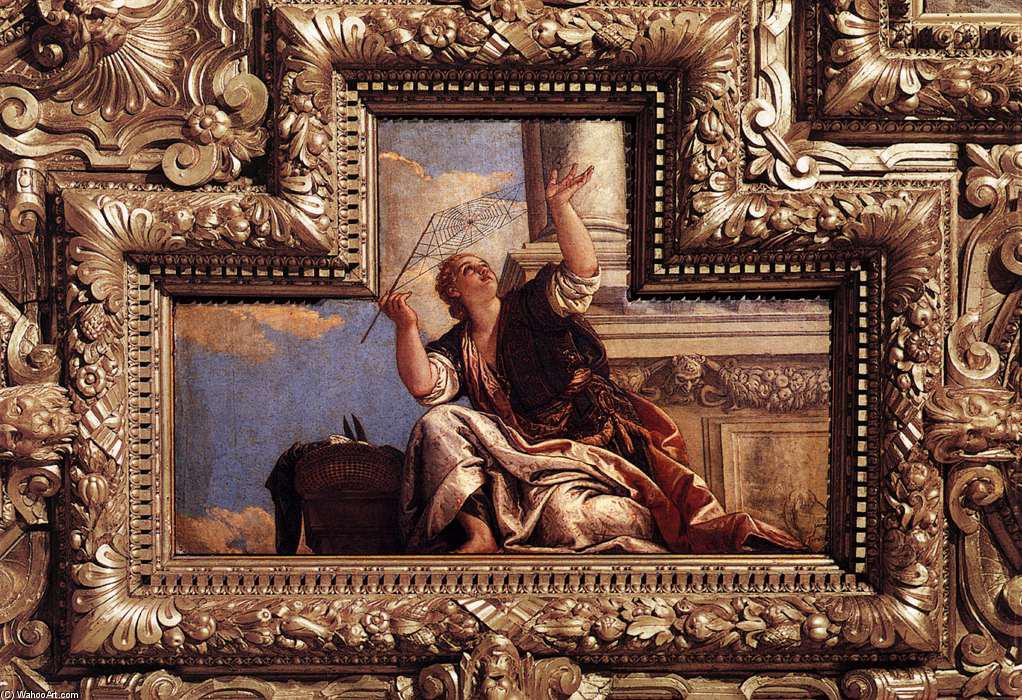 Wikioo.org - The Encyclopedia of Fine Arts - Painting, Artwork by Paolo Veronese - Ceiling decoration (detail) (11)