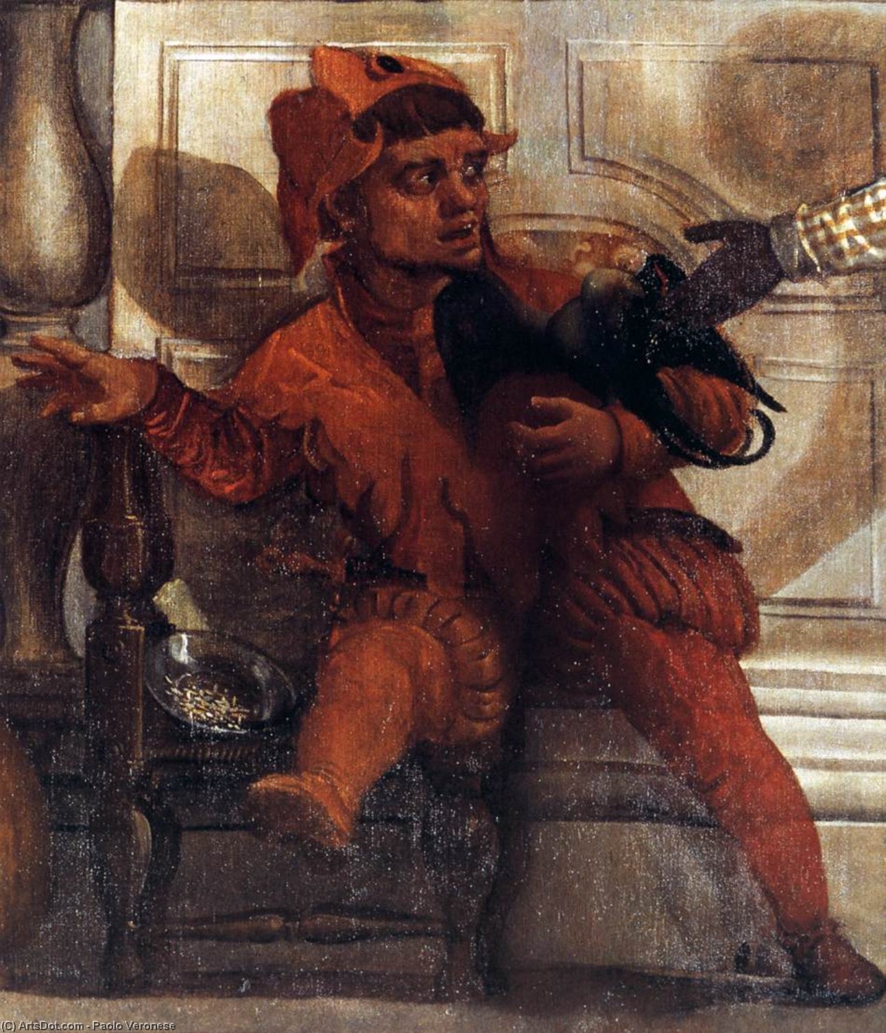 WikiOO.org - دایره المعارف هنرهای زیبا - نقاشی، آثار هنری Paolo Veronese - Feast in the House of Levi (detail) (12)
