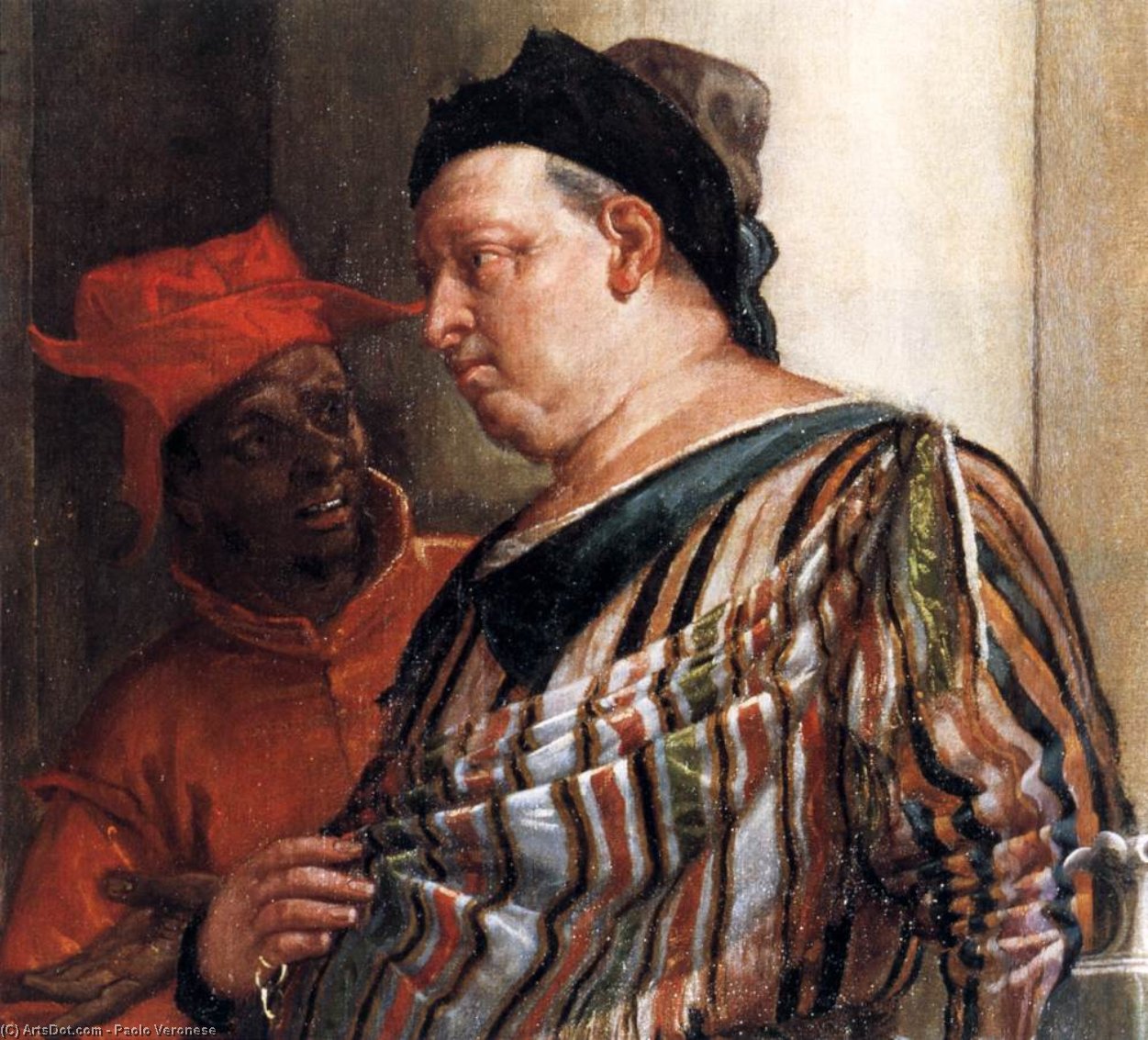 Wikioo.org - The Encyclopedia of Fine Arts - Painting, Artwork by Paolo Veronese - Feast in the House of Levi (detail) (16)