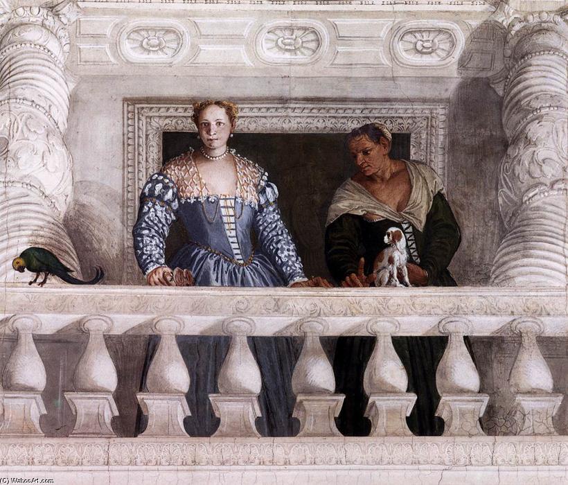 WikiOO.org – 美術百科全書 - 繪畫，作品 Paolo Veronese - 女儿墙数字背后