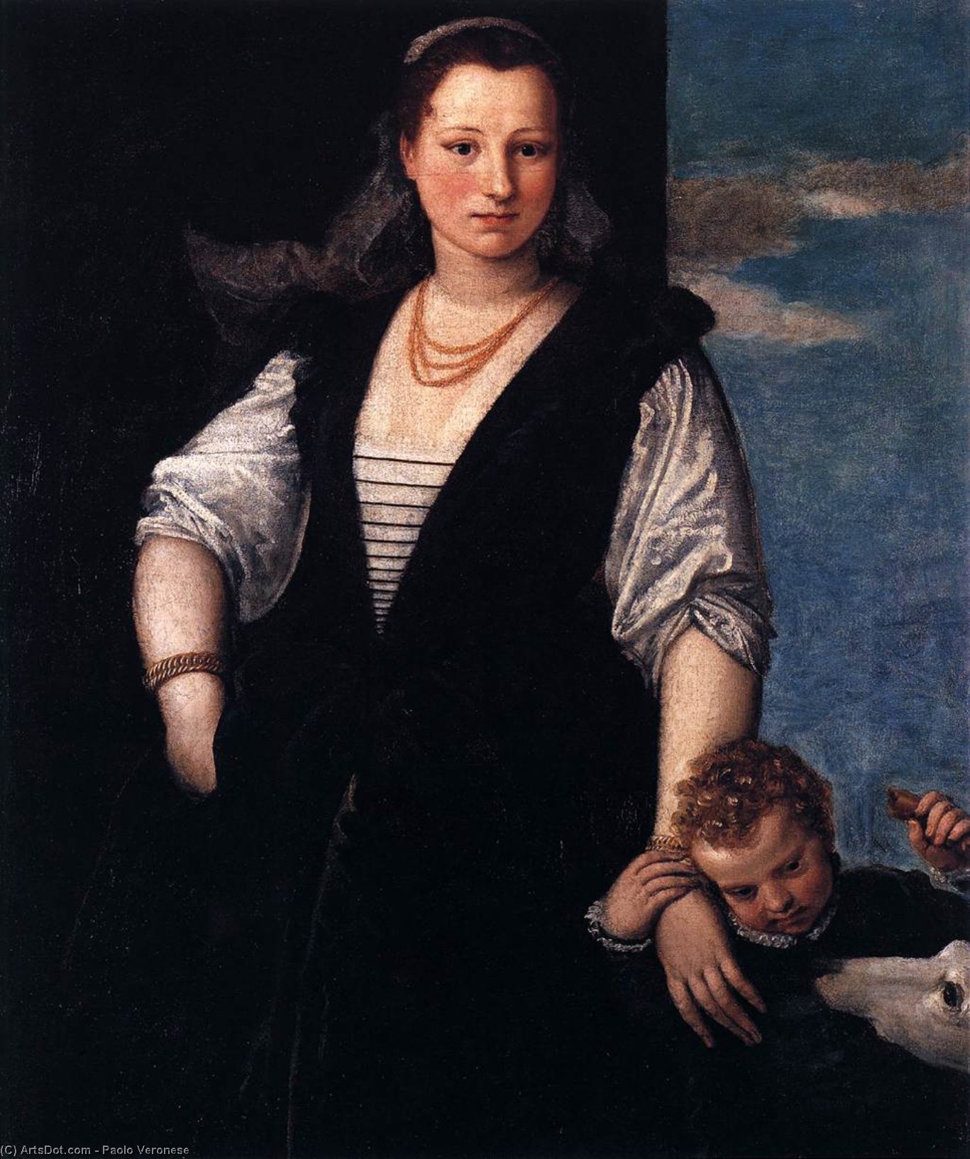 WikiOO.org - Enciklopedija dailės - Tapyba, meno kuriniai Paolo Veronese - Isabella Guerrieri Gonzaga Canossa