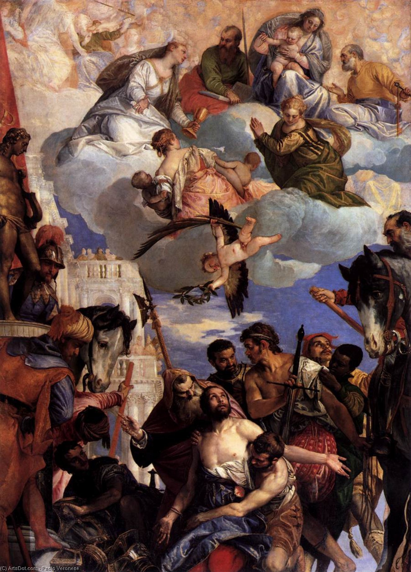 Wikioo.org - The Encyclopedia of Fine Arts - Painting, Artwork by Paolo Veronese - Martyrdom of St George