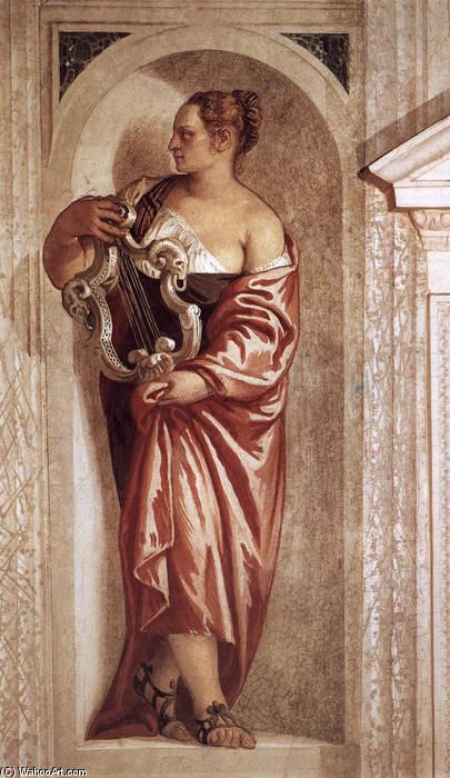 Wikioo.org - The Encyclopedia of Fine Arts - Painting, Artwork by Paolo Veronese - Muse with Lyre