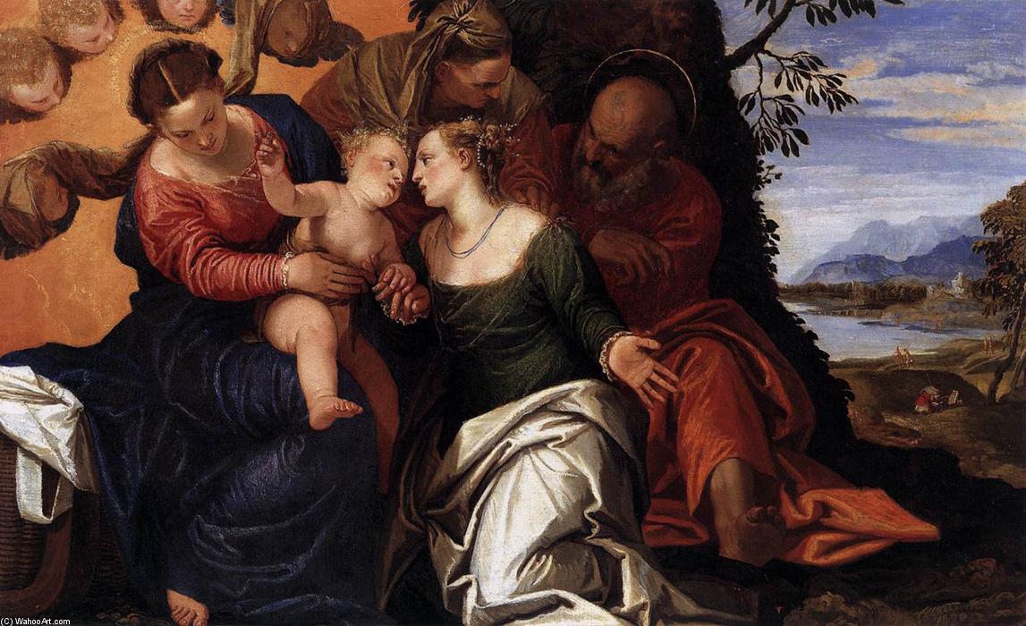 WikiOO.org - Enciclopédia das Belas Artes - Pintura, Arte por Paolo Veronese - Mystic Marriage of St Catherine
