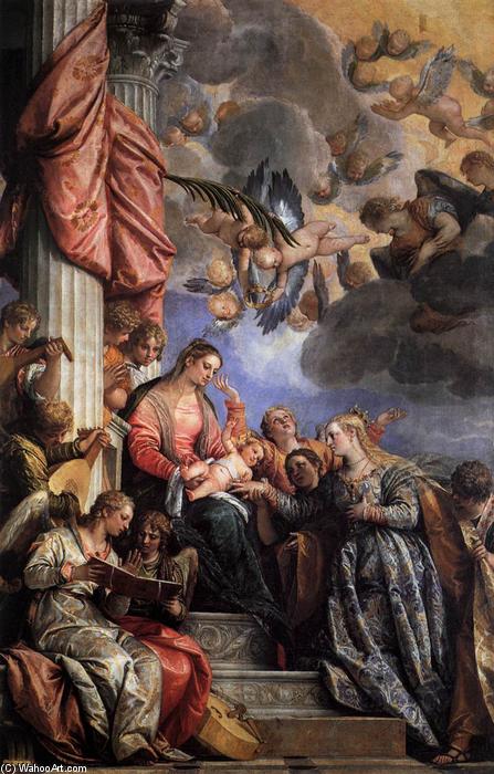 WikiOO.org – 美術百科全書 - 繪畫，作品 Paolo Veronese - 神秘婚姻 的 圣  凯瑟琳