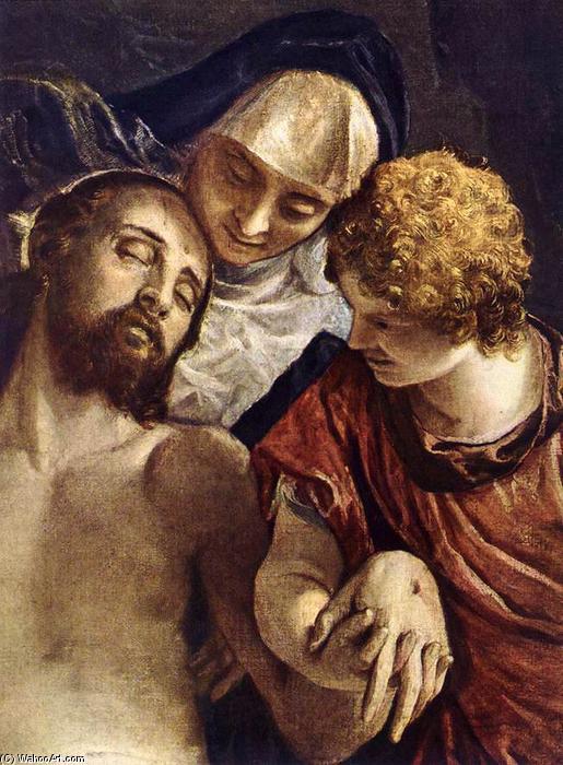 Wikioo.org – La Enciclopedia de las Bellas Artes - Pintura, Obras de arte de Paolo Veronese - Pietà (detalle)
