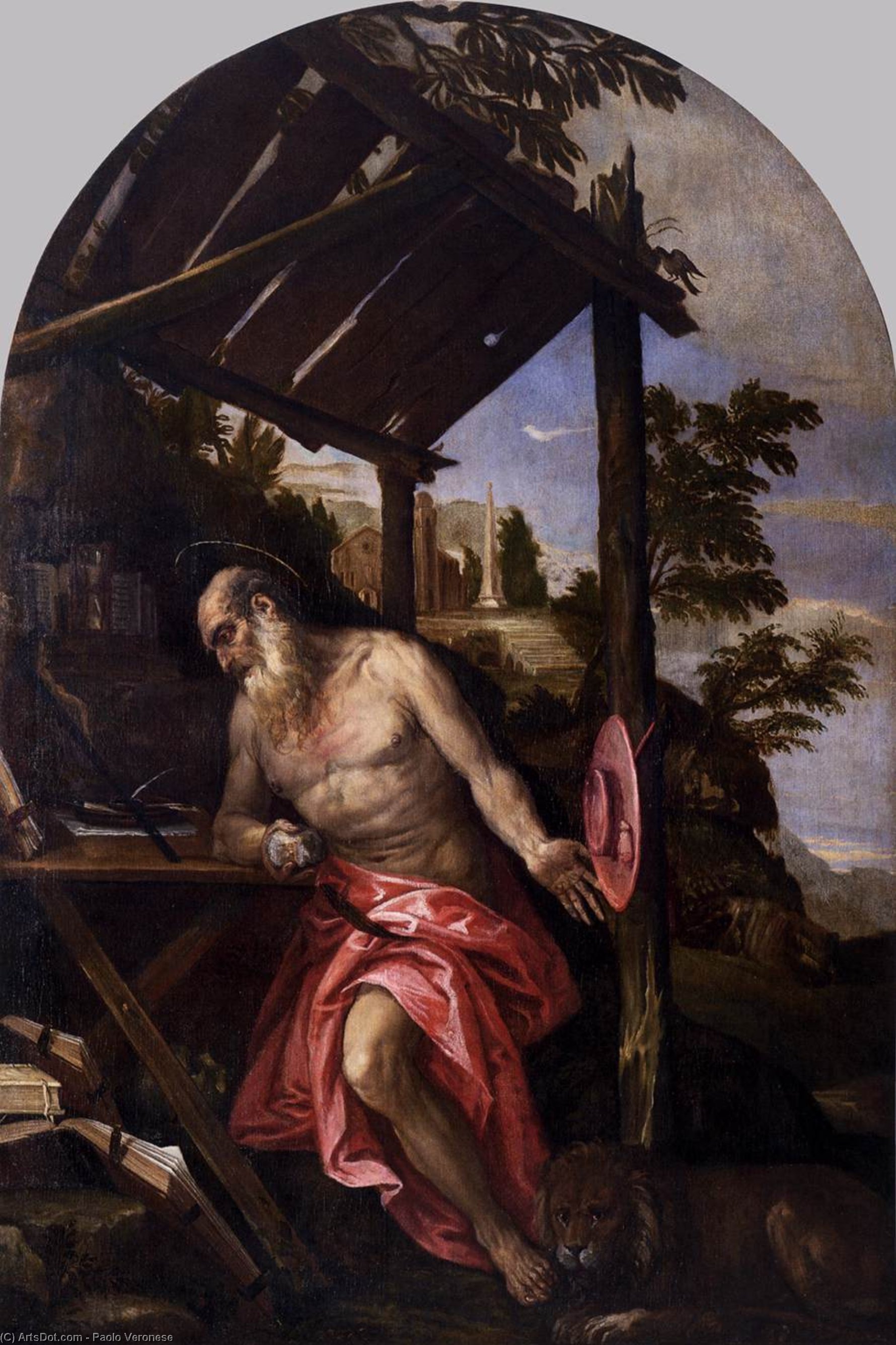 WikiOO.org - Encyclopedia of Fine Arts - Maľba, Artwork Paolo Veronese - St Jerome