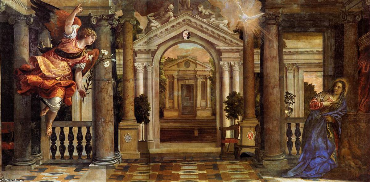 WikiOO.org - Encyclopedia of Fine Arts - Malba, Artwork Paolo Veronese - The Annunciation