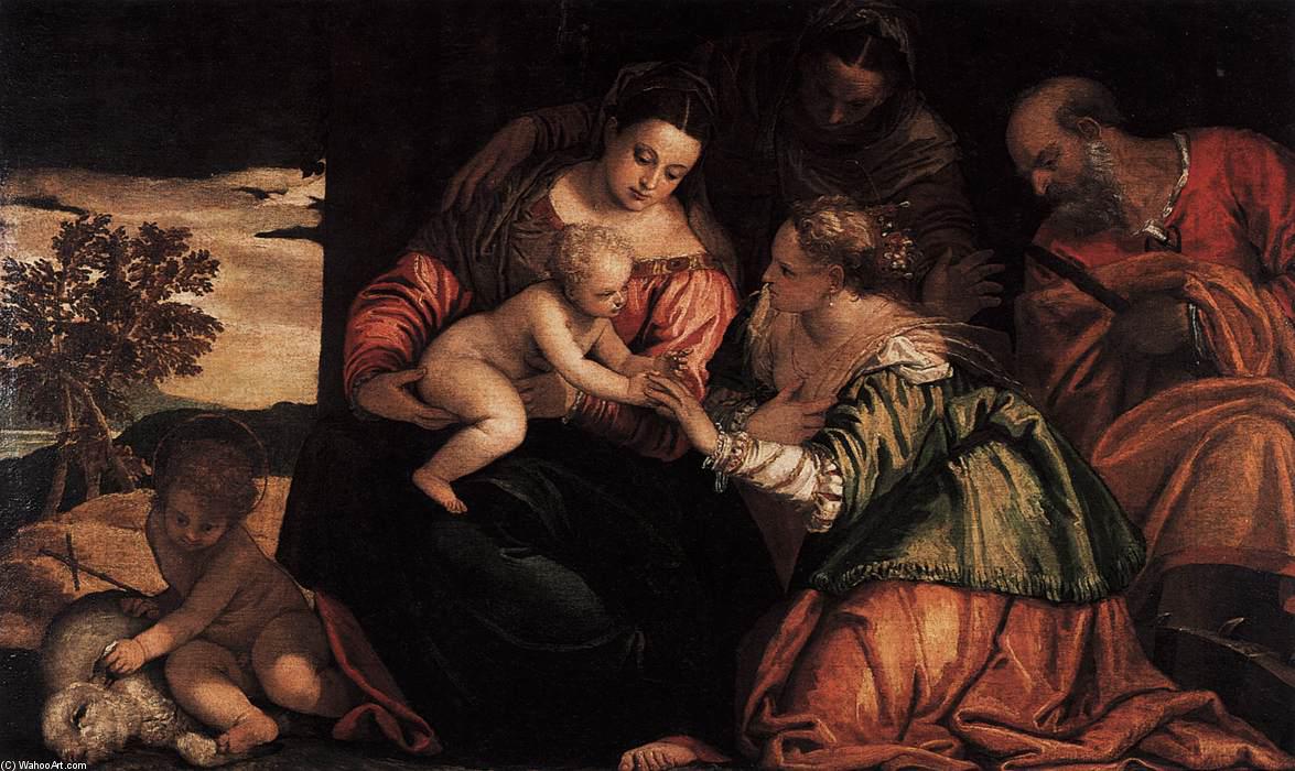 WikiOO.org - دایره المعارف هنرهای زیبا - نقاشی، آثار هنری Paolo Veronese - The Mystic Marriage of Sr Catherine