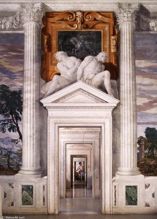 WikiOO.org - Εγκυκλοπαίδεια Καλών Τεχνών - Ζωγραφική, έργα τέχνης Paolo Veronese - View from the Sala dell'Olimpo, facing east