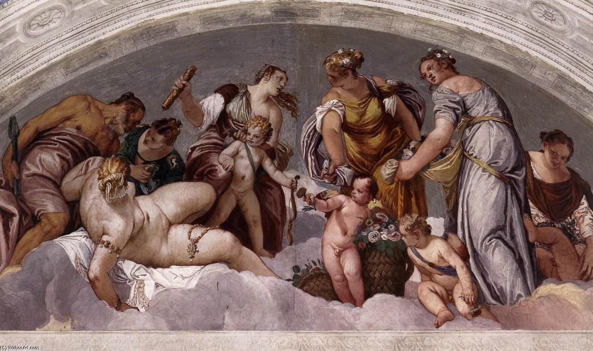 Wikioo.org - สารานุกรมวิจิตรศิลป์ - จิตรกรรม Paolo Veronese - Vulcan and Venus