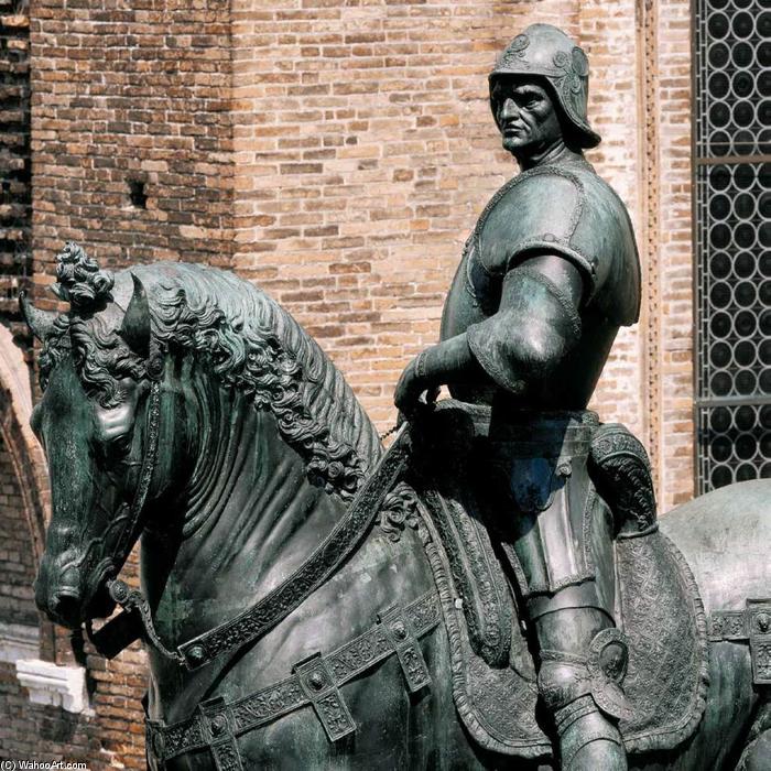 Wikioo.org - The Encyclopedia of Fine Arts - Painting, Artwork by Andrea Del Verrocchio - Equestrian Statue of Colleoni (detail)