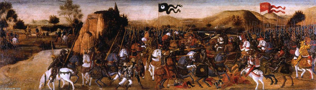 Wikioo.org – L'Enciclopedia delle Belle Arti - Pittura, Opere di Andrea Del Verrocchio - La battaglia di Pidna