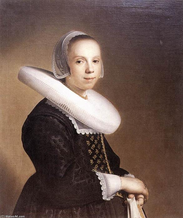 Wikioo.org - The Encyclopedia of Fine Arts - Painting, Artwork by Jan Cornelisz Verspronck - Portrait of a Bride