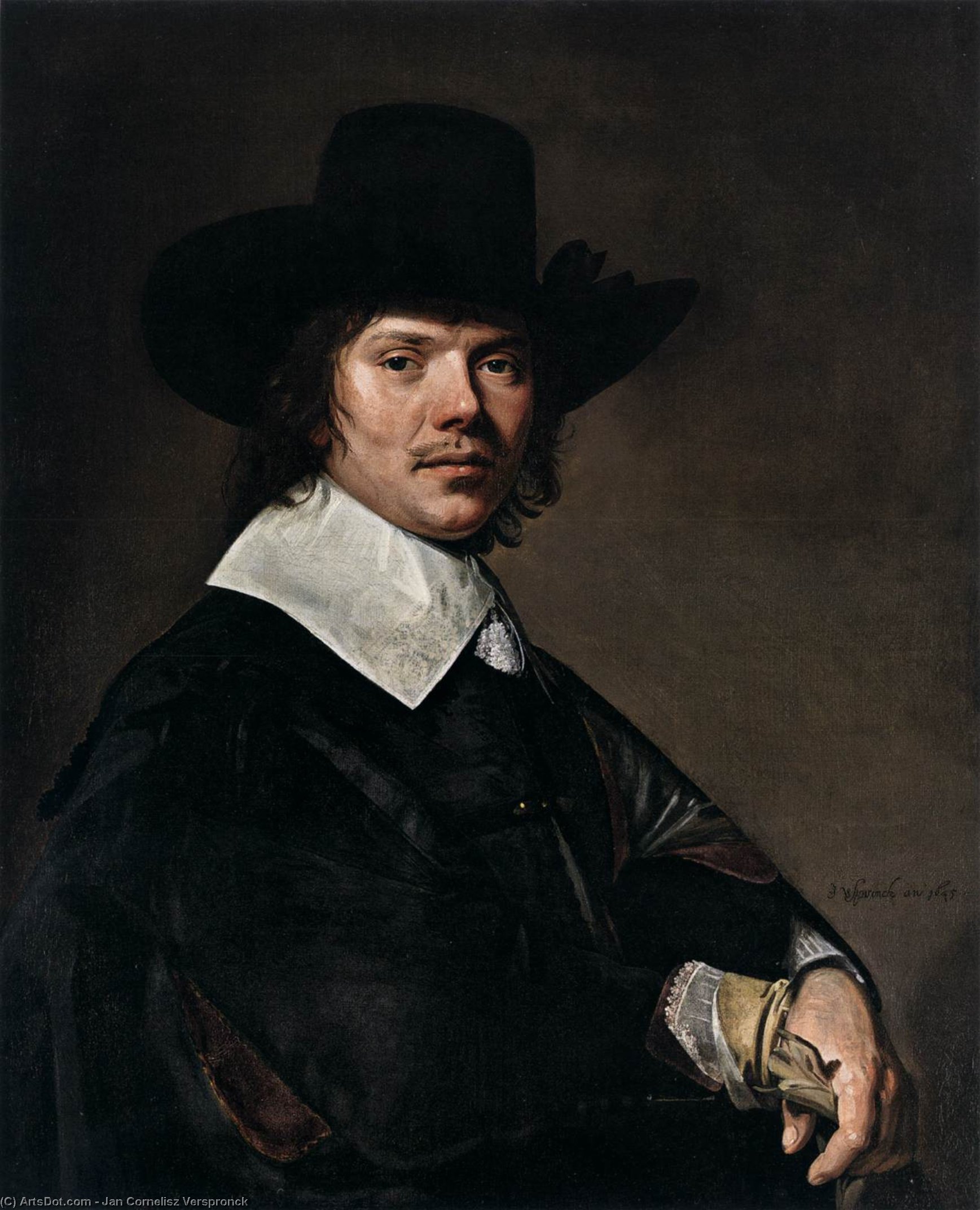 Wikioo.org - The Encyclopedia of Fine Arts - Painting, Artwork by Jan Cornelisz Verspronck - Portrait of a Man
