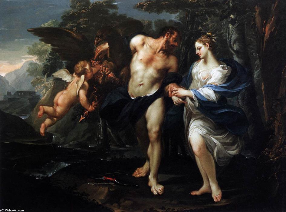 WikiOO.org - دایره المعارف هنرهای زیبا - نقاشی، آثار هنری Domenico Maria Viani - Jupiter Bids Ceres Farewell