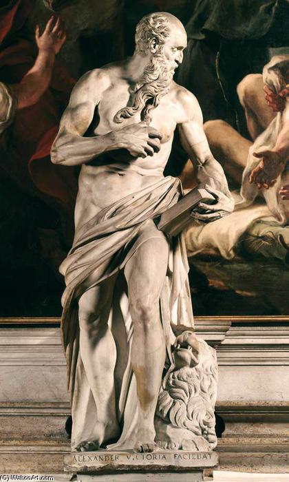 WikiOO.org - Encyclopedia of Fine Arts - Lukisan, Artwork Alessandro Vittoria - St Jerome