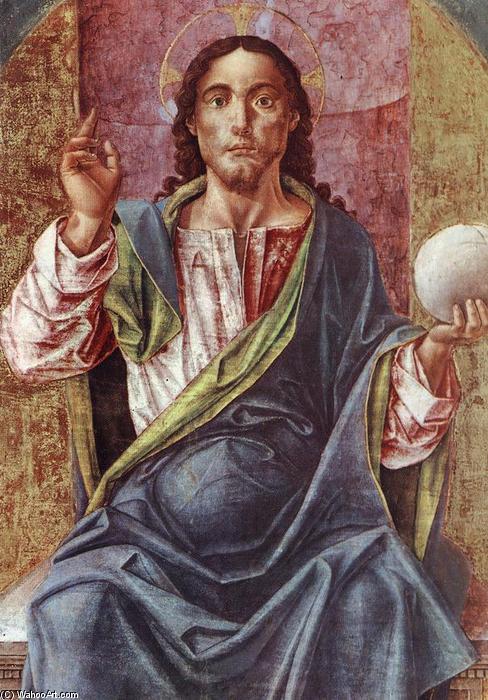 Wikioo.org - สารานุกรมวิจิตรศิลป์ - จิตรกรรม Bartolomeo Vivarini - Christ Enthroned (detail)