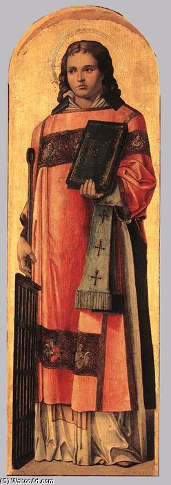 Wikioo.org - The Encyclopedia of Fine Arts - Painting, Artwork by Bartolomeo Vivarini - St Lawrence the Martyr