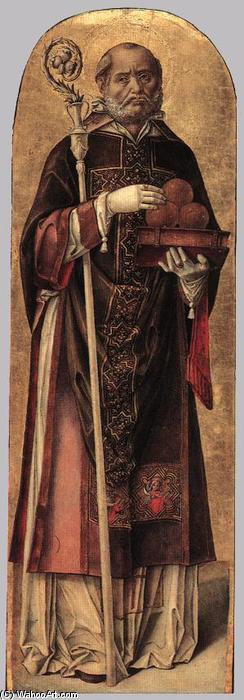 WikiOO.org - Encyclopedia of Fine Arts - Lukisan, Artwork Bartolomeo Vivarini - St Nicholas of Bari