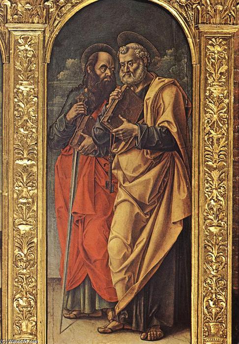 Wikioo.org - The Encyclopedia of Fine Arts - Painting, Artwork by Bartolomeo Vivarini - Sts Paul and Peter