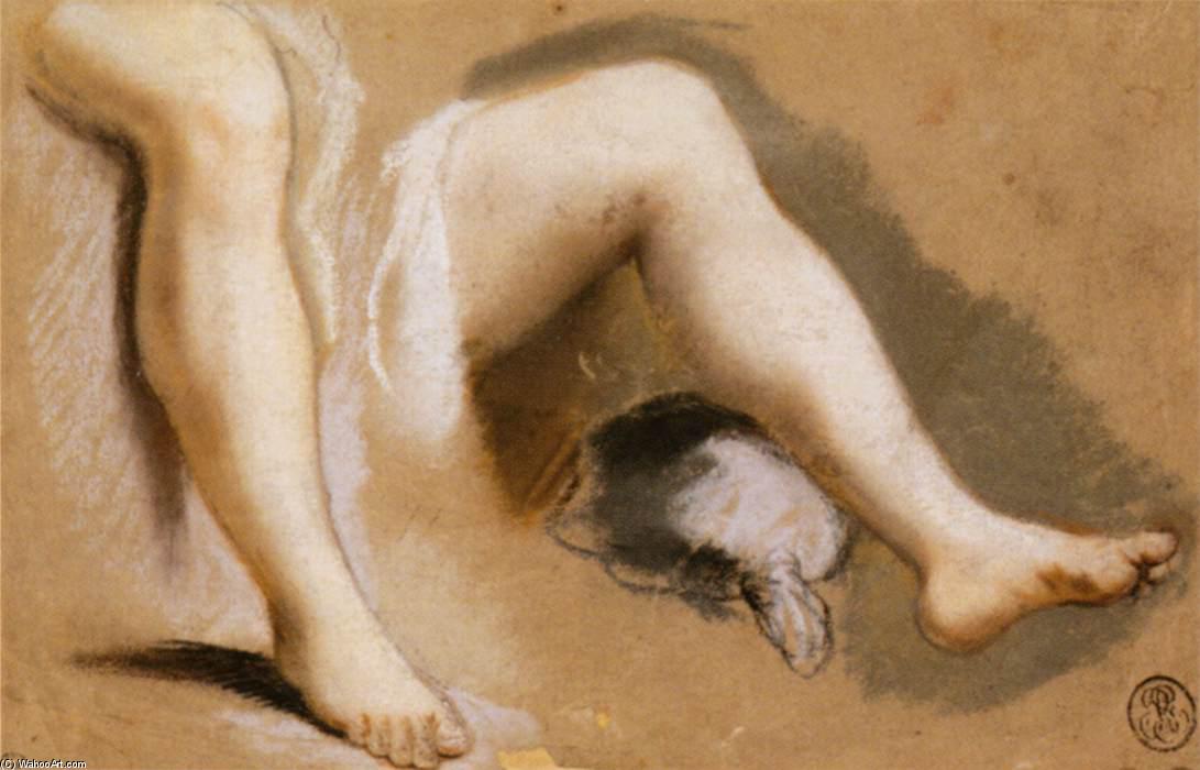 WikiOO.org - Enciklopedija likovnih umjetnosti - Slikarstvo, umjetnička djela Nicolas Vleughels - Study for the Legs of Campaspe