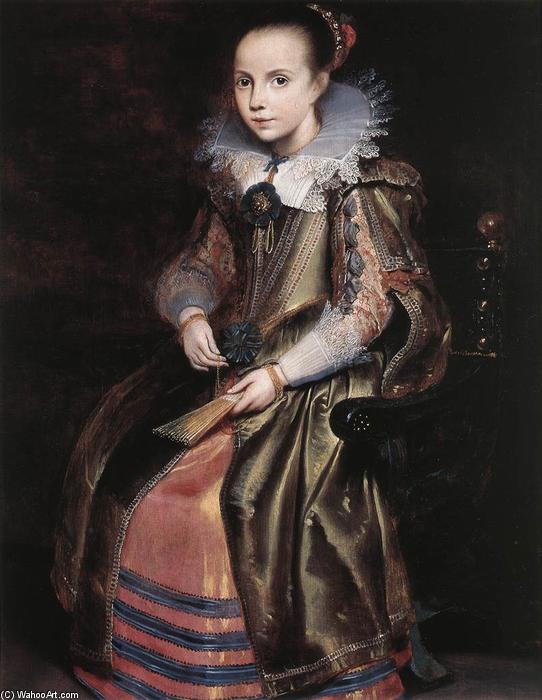 Wikioo.org - The Encyclopedia of Fine Arts - Painting, Artwork by Cornelis De Vos - Elisabeth (or Cornelia) Vekemans as a Young Girl