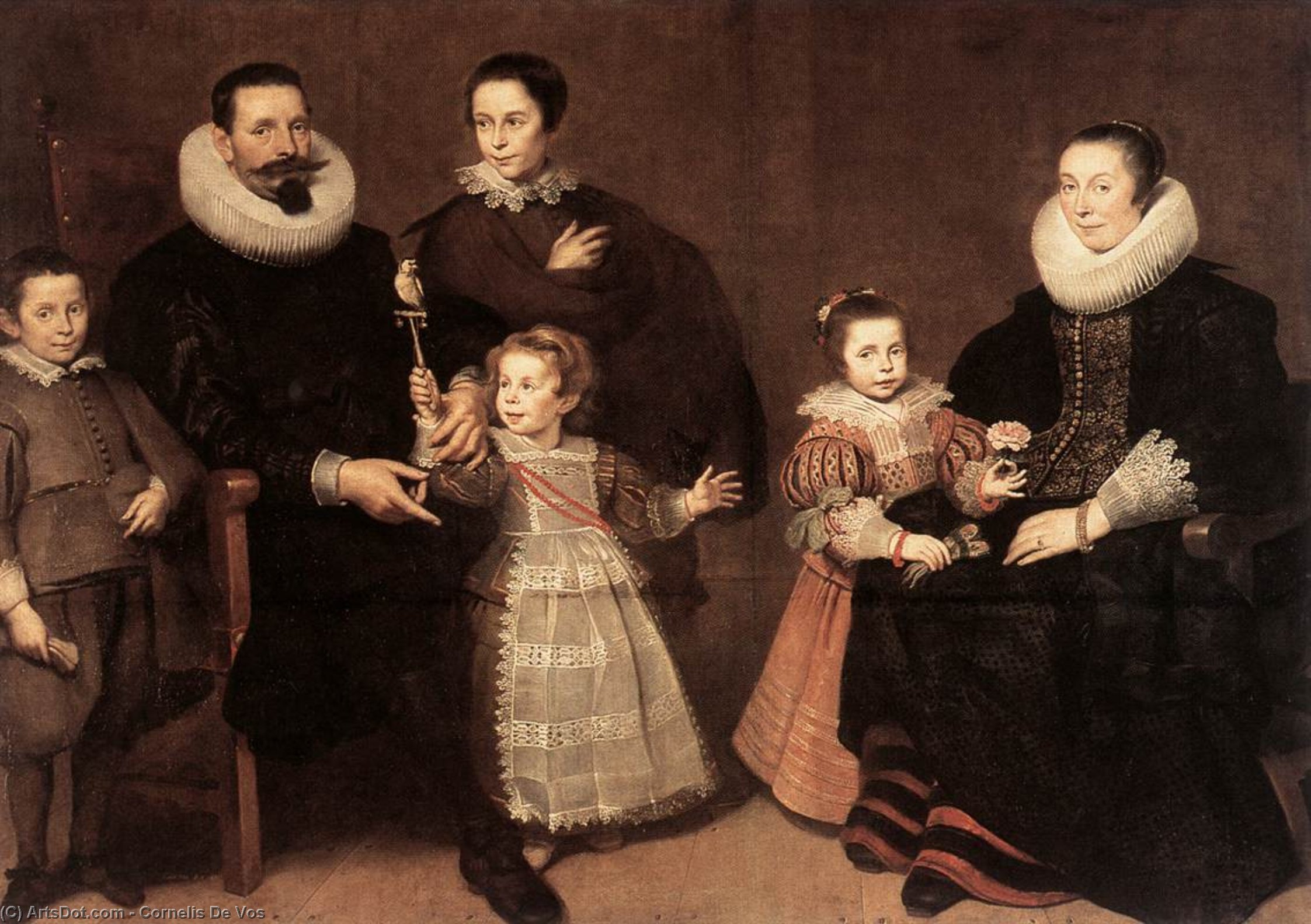 WikiOO.org – 美術百科全書 - 繪畫，作品 Cornelis De Vos - 家庭 肖像
