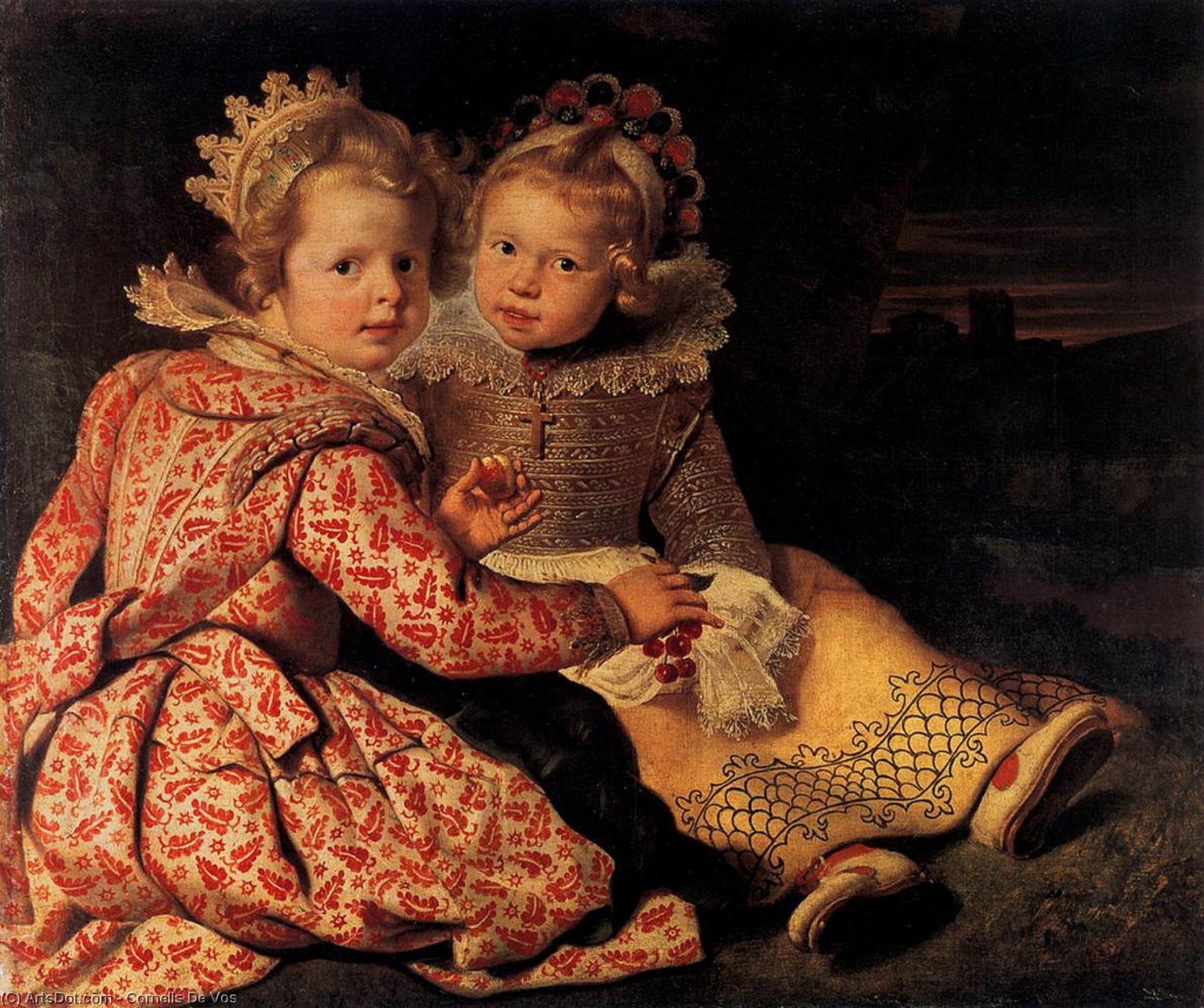 Wikioo.org - The Encyclopedia of Fine Arts - Painting, Artwork by Cornelis De Vos - Magdalena and Jan-Baptist de Vos