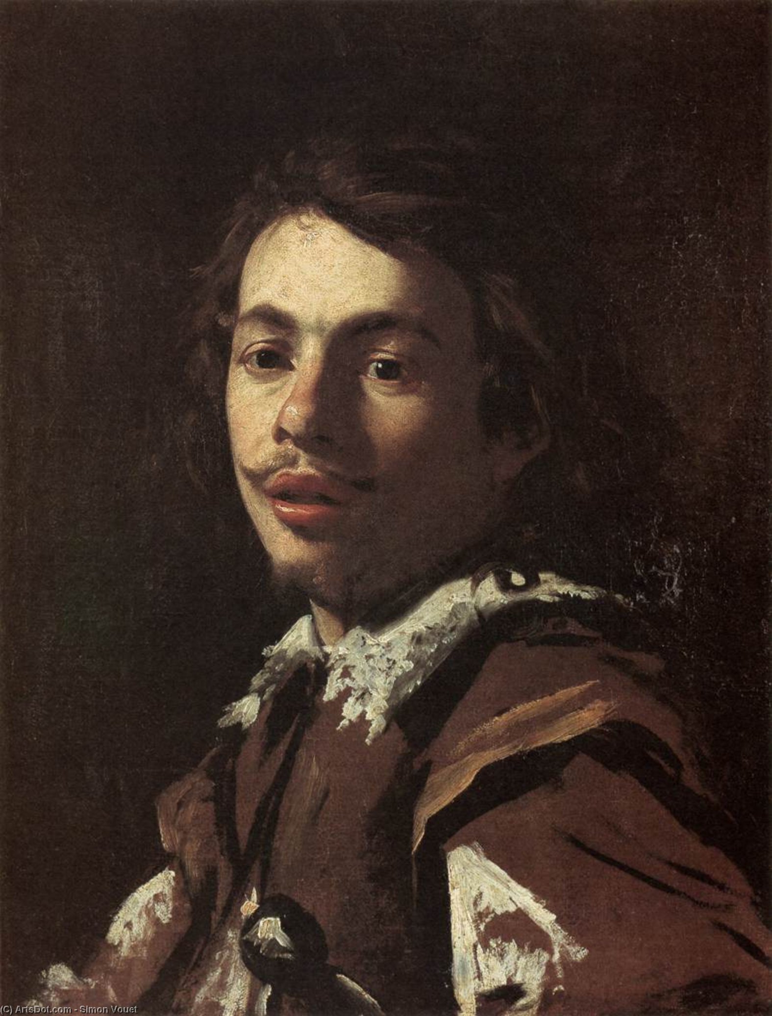 Wikioo.org - The Encyclopedia of Fine Arts - Painting, Artwork by Simon Vouet - Self-Portrait