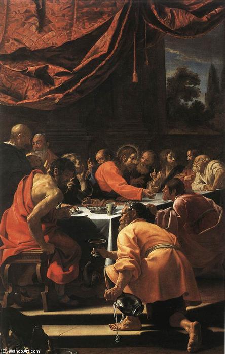 WikiOO.org - Encyclopedia of Fine Arts - Schilderen, Artwork Simon Vouet - The Last Supper