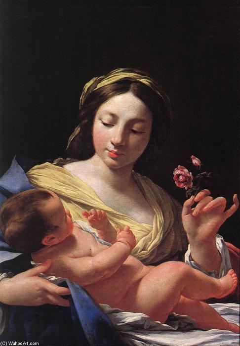 Wikioo.org - The Encyclopedia of Fine Arts - Painting, Artwork by Simon Vouet - Virgin and Child