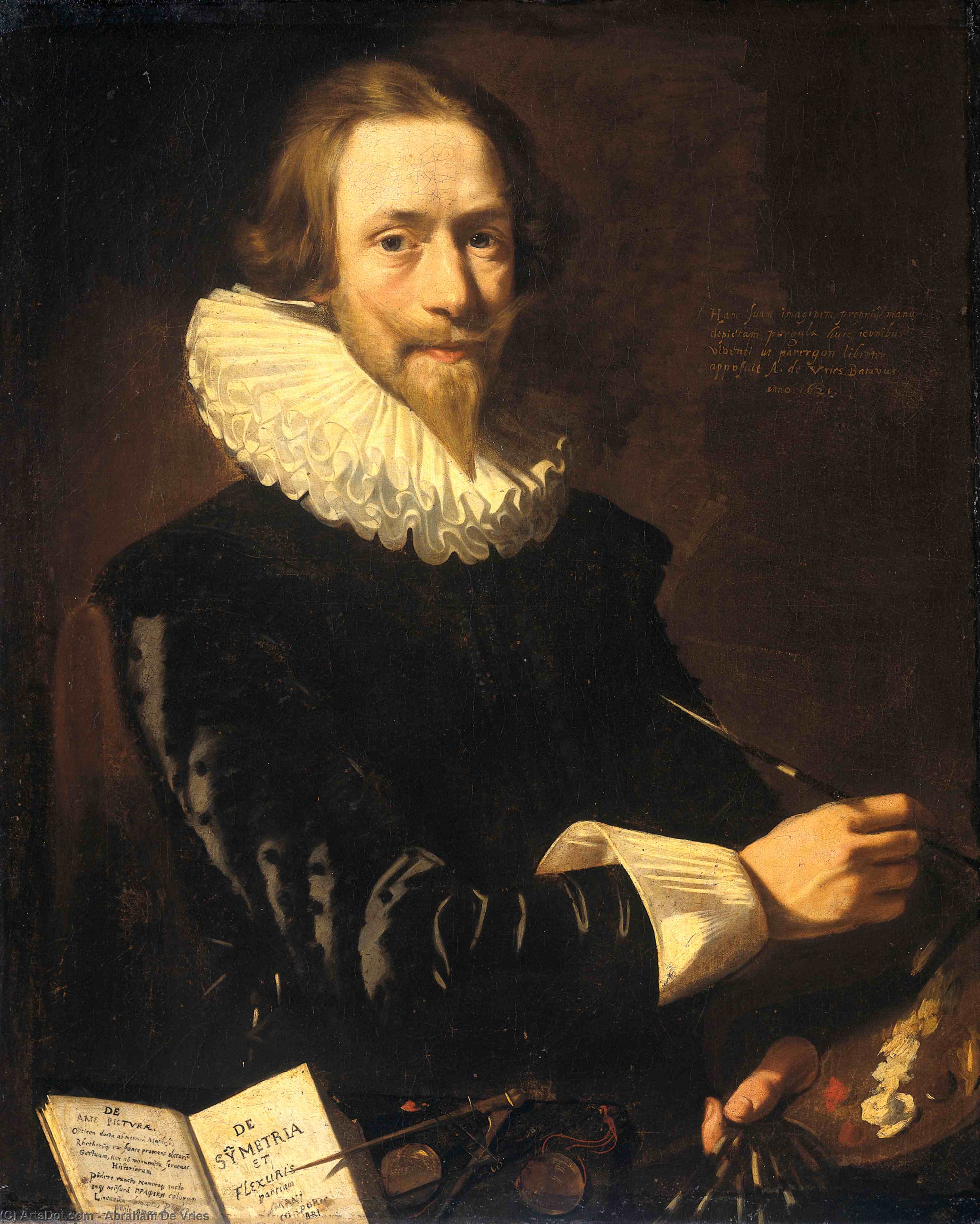 WikiOO.org - Enciklopedija dailės - Tapyba, meno kuriniai Abraham De Vries - Self-Portrait