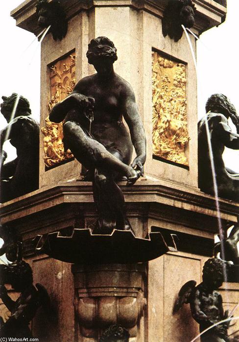 Wikioo.org - The Encyclopedia of Fine Arts - Painting, Artwork by Adriaen De Vries - Hercules Fountain (detail)