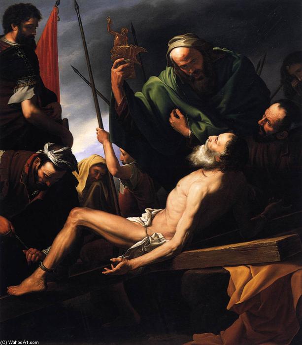 Wikioo.org – L'Enciclopedia delle Belle Arti - Pittura, Opere di Ferdinand Georg Waldmuller - martirio di san Andrea