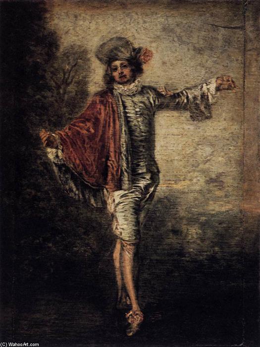 Wikioo.org - The Encyclopedia of Fine Arts - Painting, Artwork by Jean Antoine Watteau - L'Indifférent