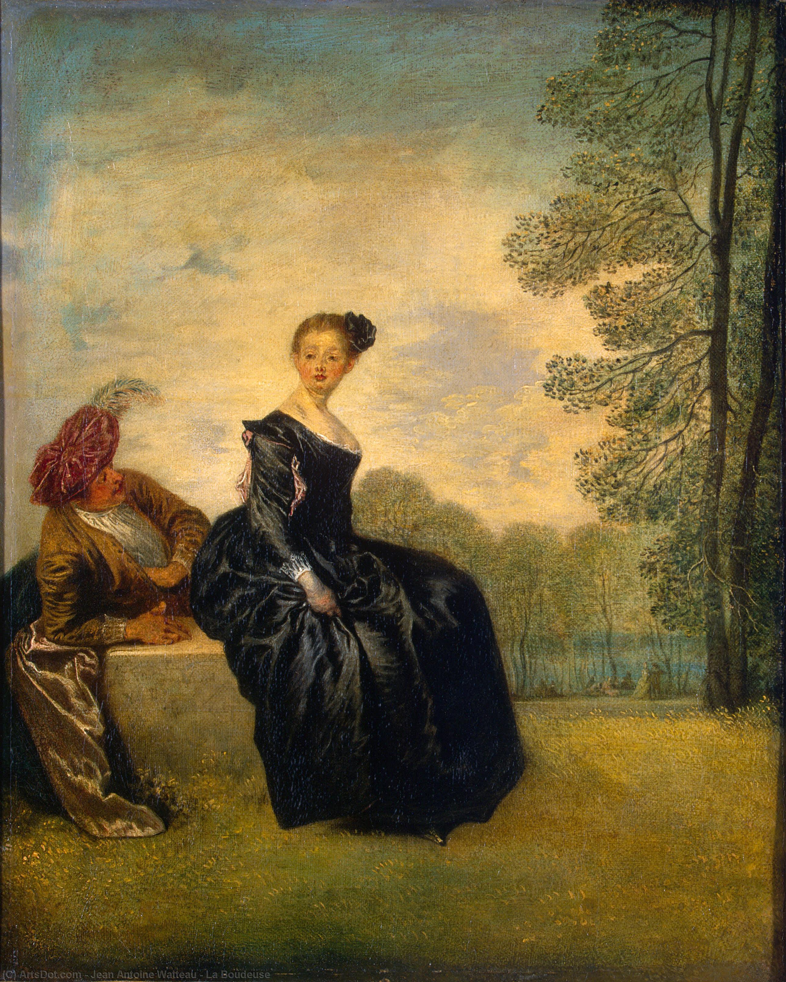 Wikioo.org - The Encyclopedia of Fine Arts - Painting, Artwork by Jean Antoine Watteau - La Boudeuse