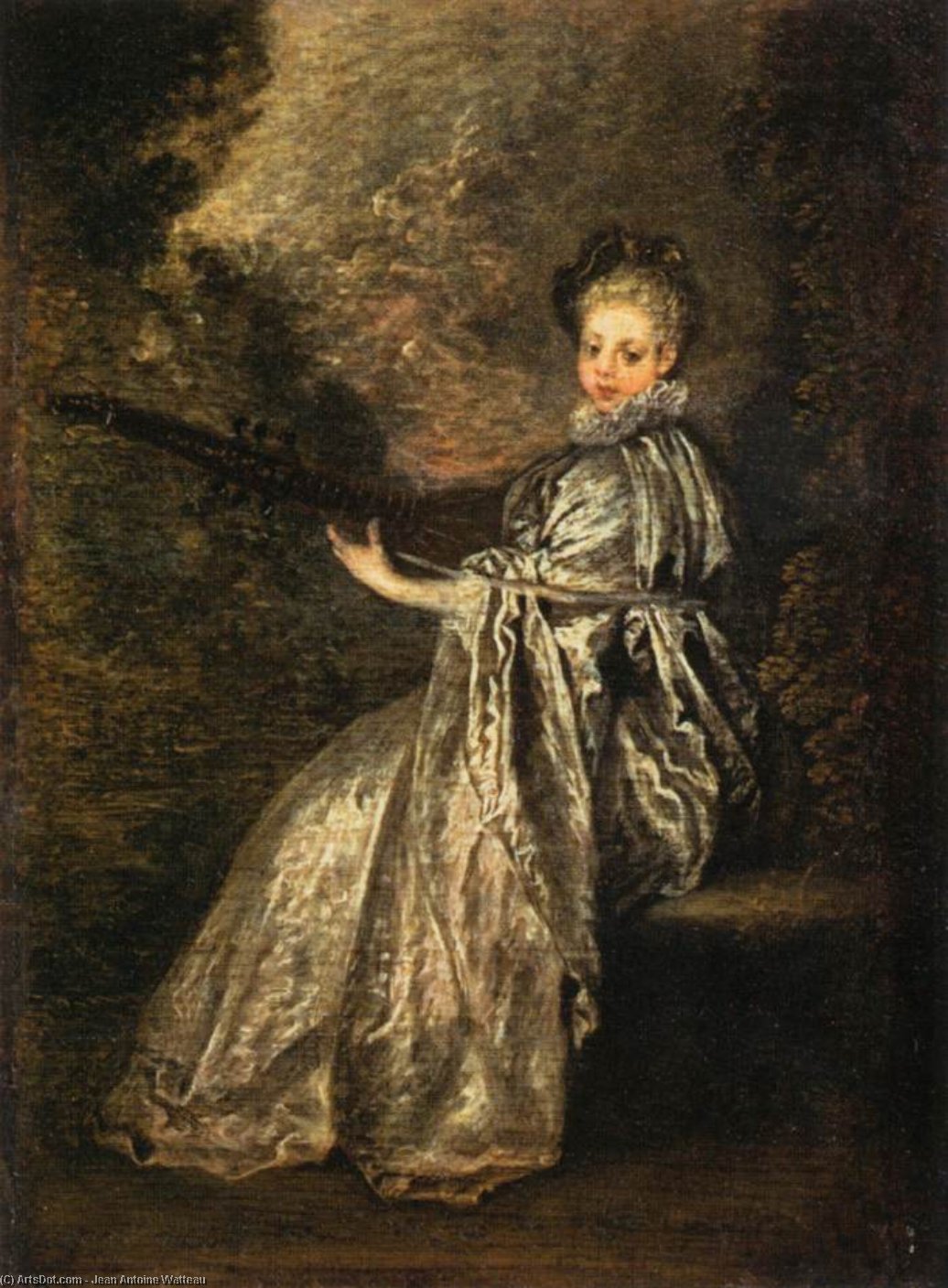 Wikioo.org – La Enciclopedia de las Bellas Artes - Pintura, Obras de arte de Jean Antoine Watteau - La Finette