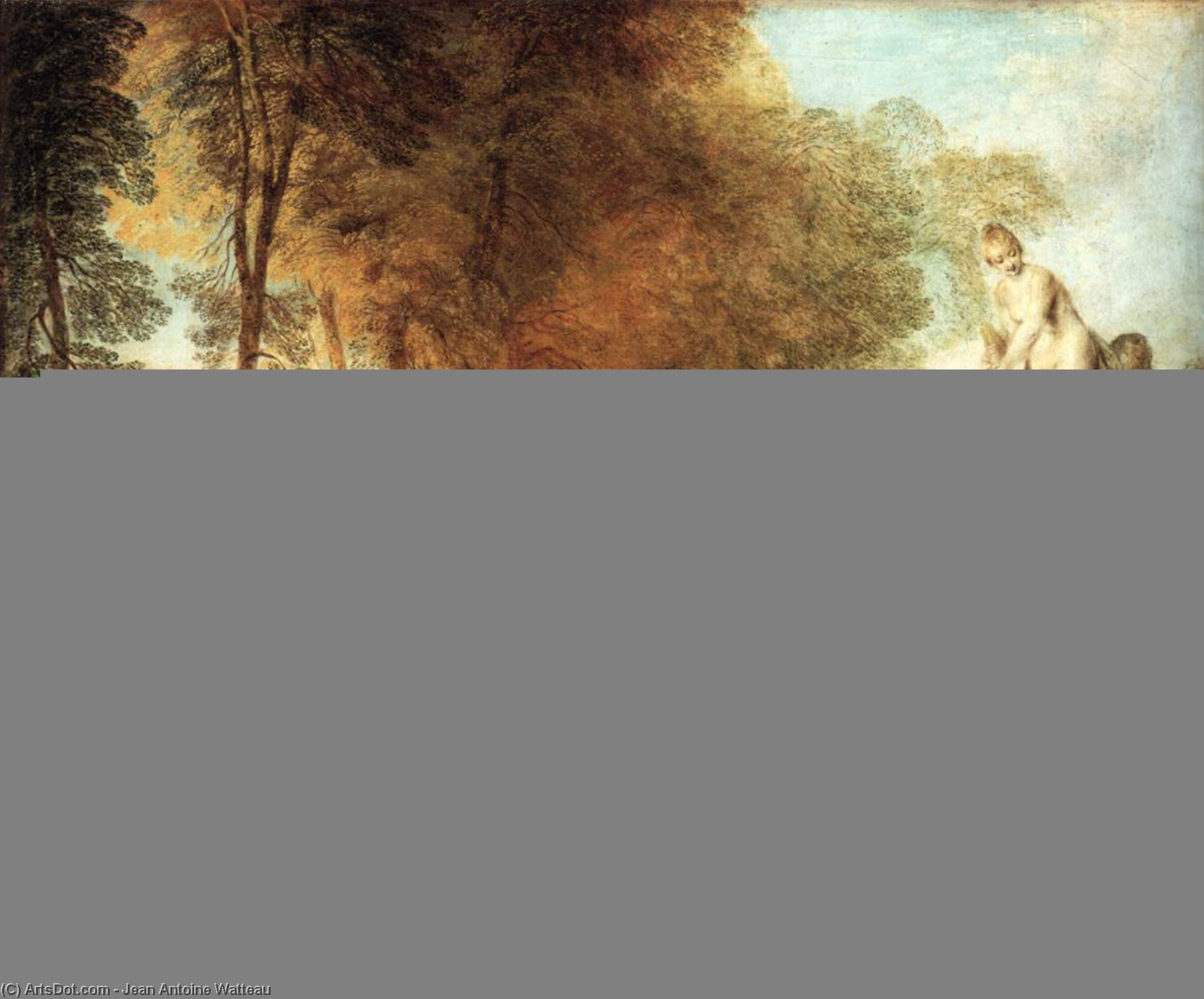 Wikioo.org – L'Enciclopedia delle Belle Arti - Pittura, Opere di Jean Antoine Watteau - il festival di  amore