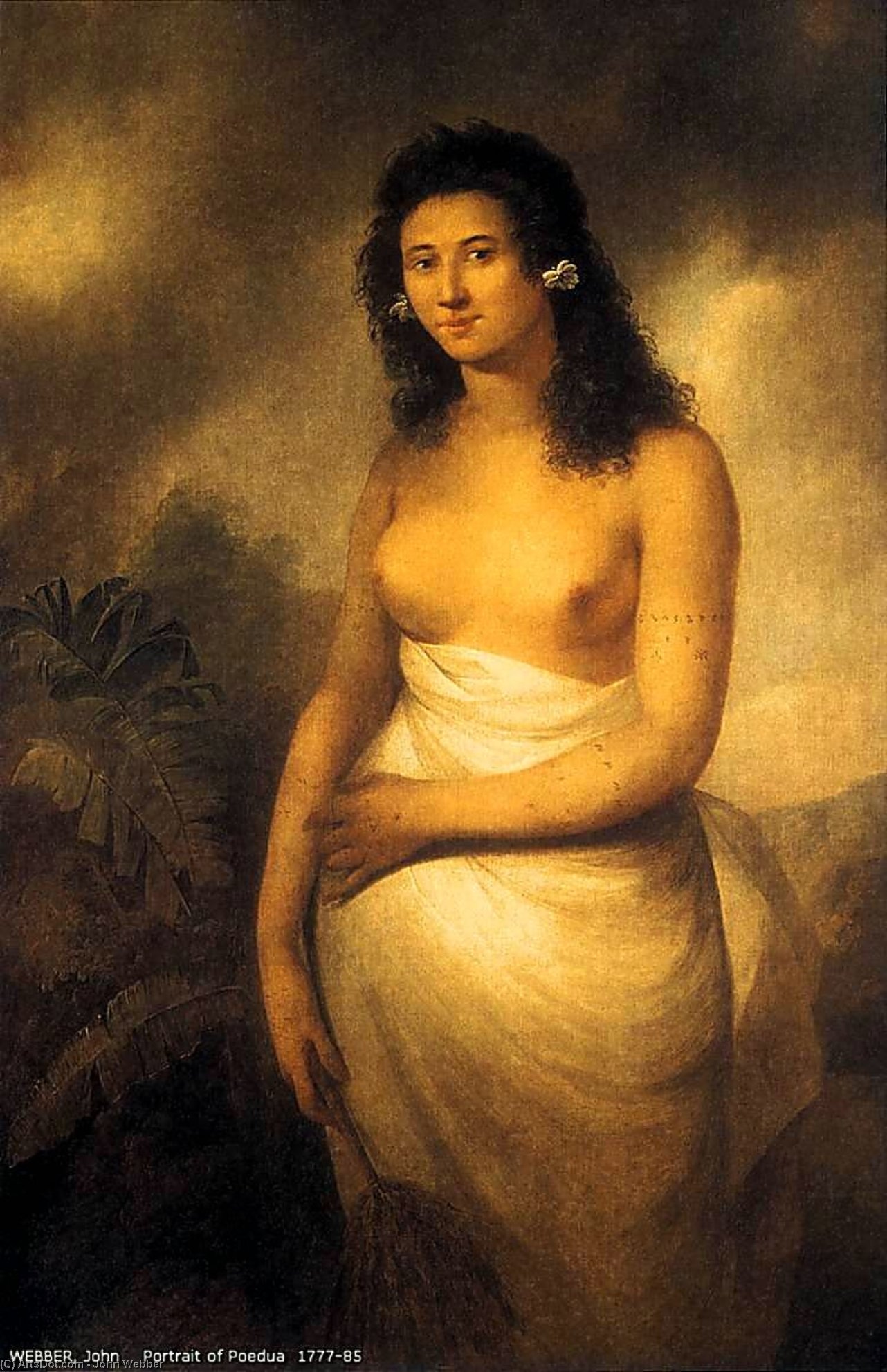 WikiOO.org - Encyclopedia of Fine Arts - Maalaus, taideteos John Webber - Portrait of Poedua